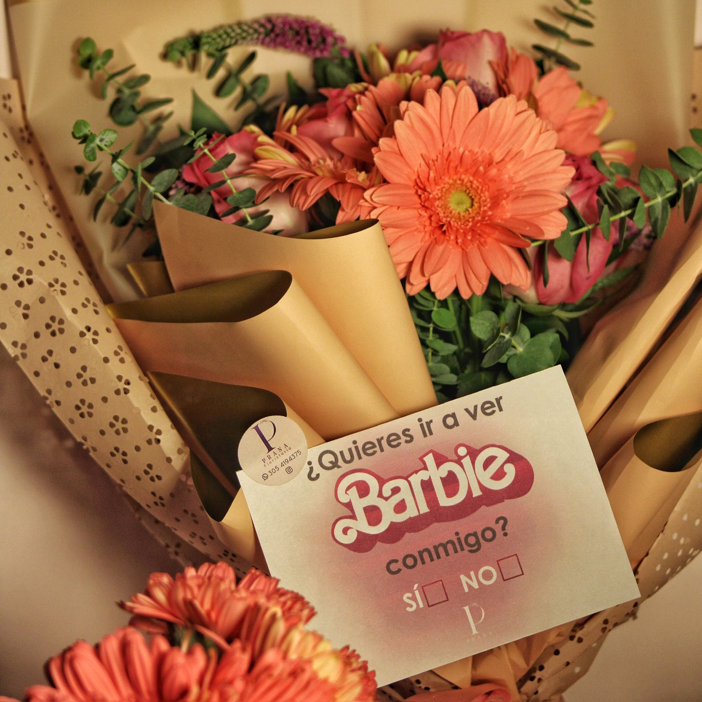 Arreglo floral Barbie