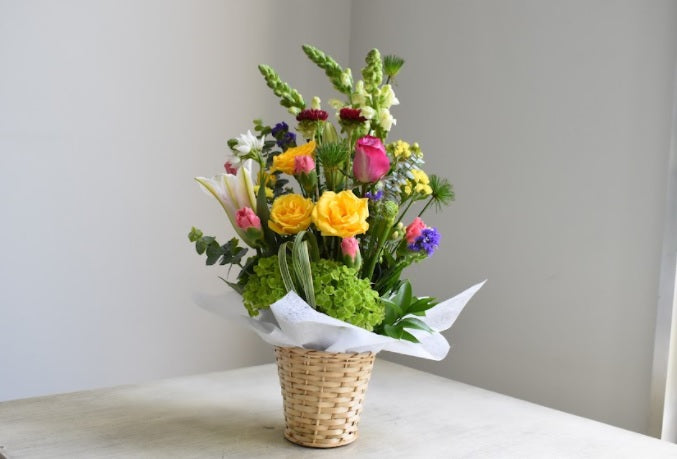 Canasta de flores mini